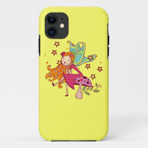 Capa Para iPhone 11 Fada do jardim no cogumelo