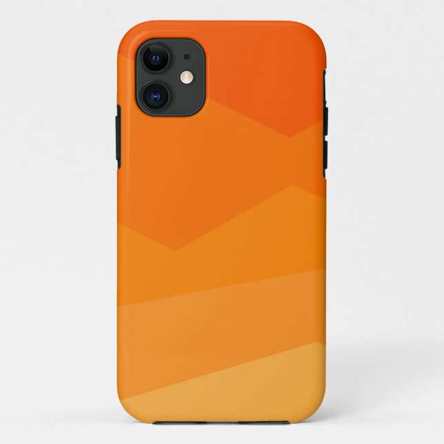 Capa Para iPhone 11 Fade Laranja (Verso)