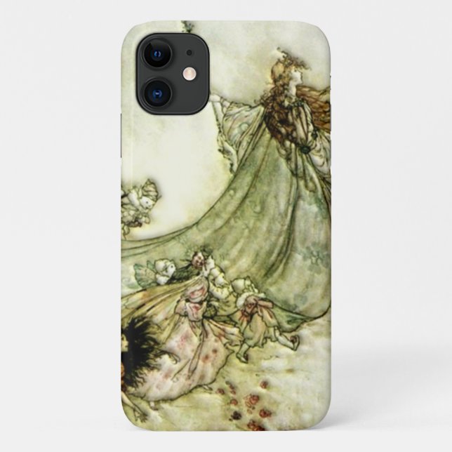 Capa Para iPhone 11 Fairies - Arthur Rackham (Verso)