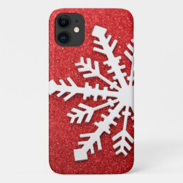 Capa Para iPhone 11 Faíscas do Natal Vermelho