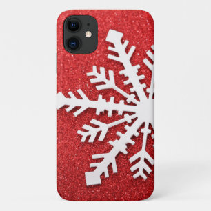 Capa Para iPhone 11 Faíscas do Natal Vermelho