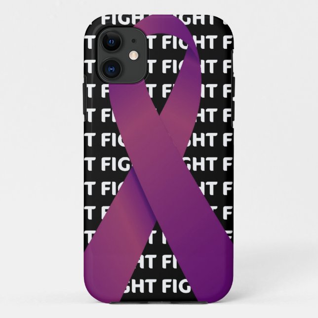 Capa Para iPhone 11 Faixa de cânceres de pâncreas (Verso)