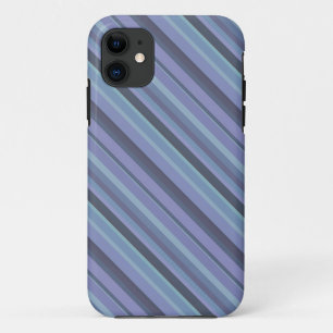 Capa Para iPhone 11 Faixa diagonal da cinza azul