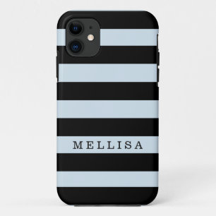 Capa Para iPhone 11 Faixa Negra Moderna Personalizada