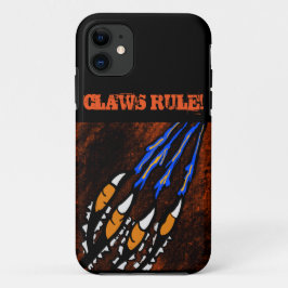 CAPA PARA iPhone 11 FAIXAS LARANJAS E PRETAS