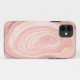 Capa Para iPhone 11 Falso Dourado Cor-de-rosa-Blush Geode Agate (Back (Horizontal))