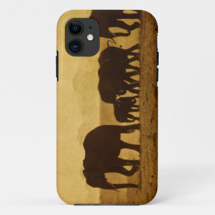 Capa Para iPhone 11 Família do elefante