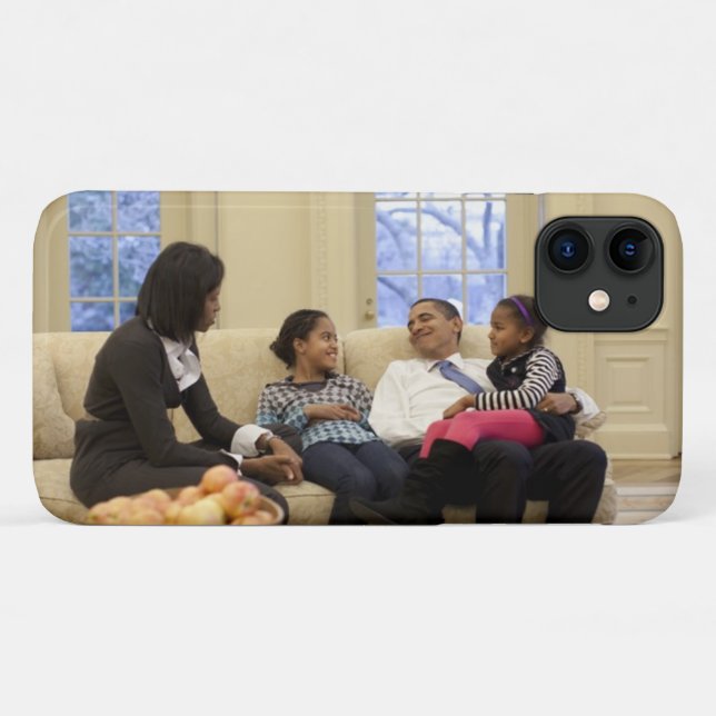 Capa Para iPhone 11 Família Obama (Verso (horizontal))