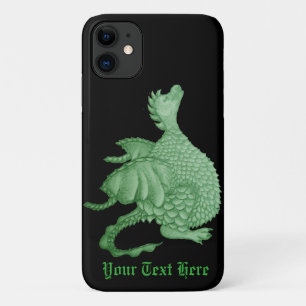 Capa Para iPhone 11 fantasia mítica criatura doce dragão verde