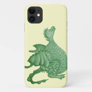 Capa Para iPhone 11 fantasia mítica, criatura verde, dragão