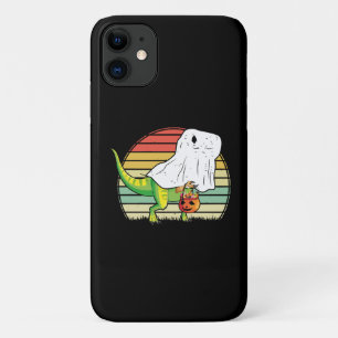 Capa Para iPhone 11 Fantasma Divertido Dinossauro Halloween