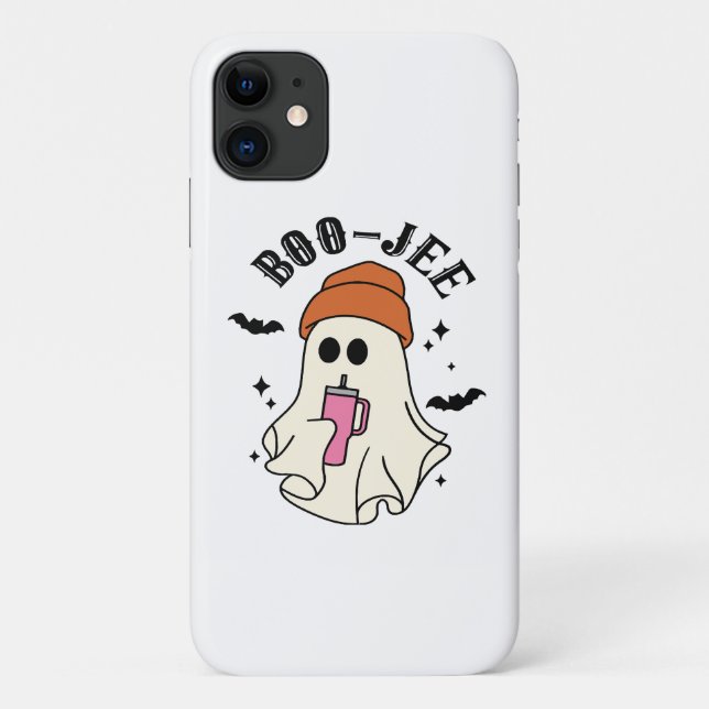 Capa Para iPhone 11 Fantasma Inspirada no Dia de as Bruxas engraçado B (Verso)