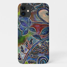Capa Para iPhone 11 Fantasmagórica Lotus Flower Garden Arte Original