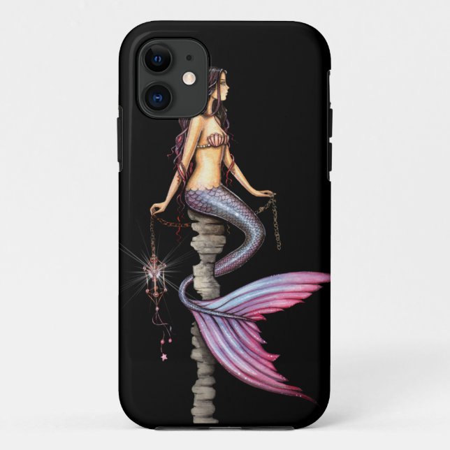 Capa Para iPhone 11 Fantasy Sereia - Arte Gótica (Verso)