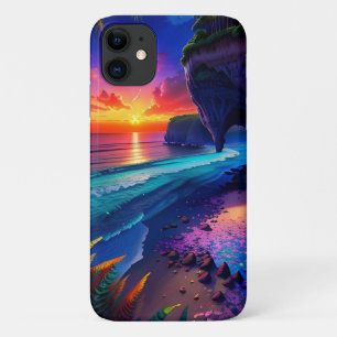 Capa Para iPhone 11 Fantasy Tropical Beach Four