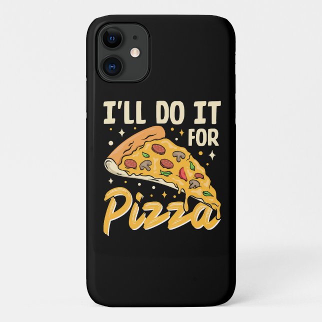 Capa Para iPhone 11 Farei por Pizza (Verso)