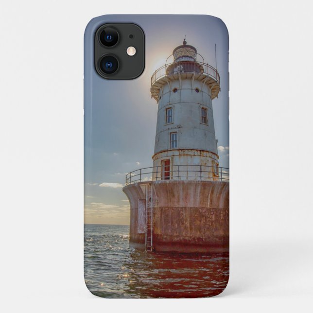 Capa Para iPhone 11 Farol da Ilha Hoopers (Verso)