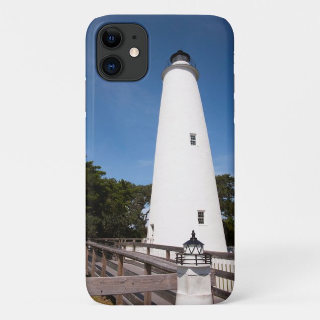 Capa Para iPhone 11 Farol de Ocracoke Island (Verso)