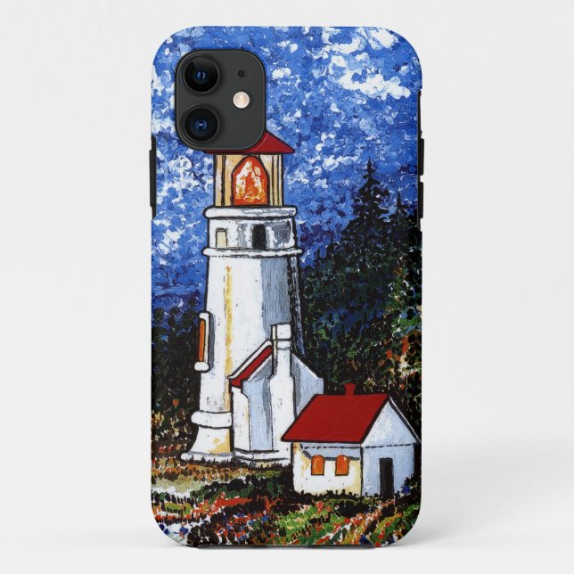 Capa Para iPhone 11 Farol principal de Heceta (Verso)