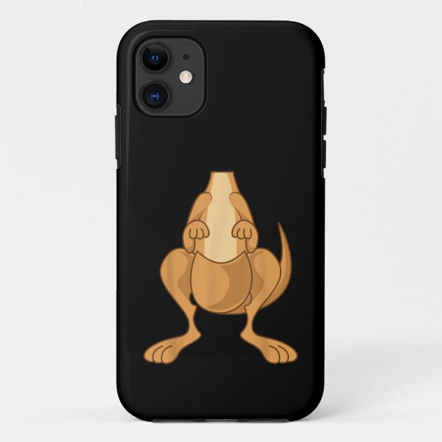 Capa Para iPhone 11 Farto Disfarce de Canguru Farto Halloween Fácil de (Verso)