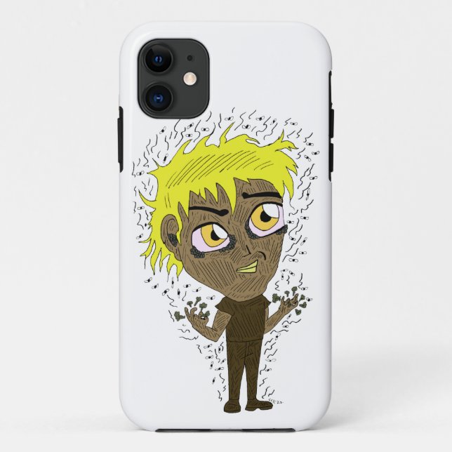 Capa Para iPhone 11 Farty Fingers Chibi (Verso)