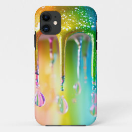 Capa Para iPhone 11 Fashion Chic Rainbow Aestético