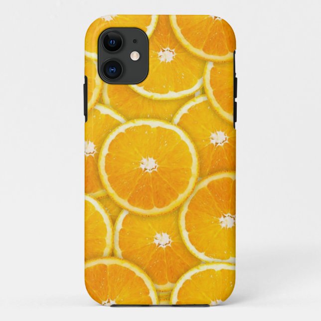 Capa Para iPhone 11 Fatias de laranja (Verso)