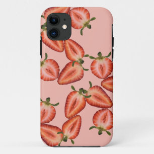 Capa Para iPhone 11 Fatias de morango doce - Fruta vermelha