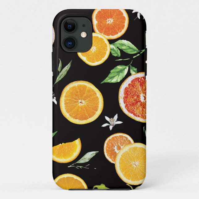 Capa Para iPhone 11 Fatias laranja 2 #padrão #tendência #estilo (Verso)