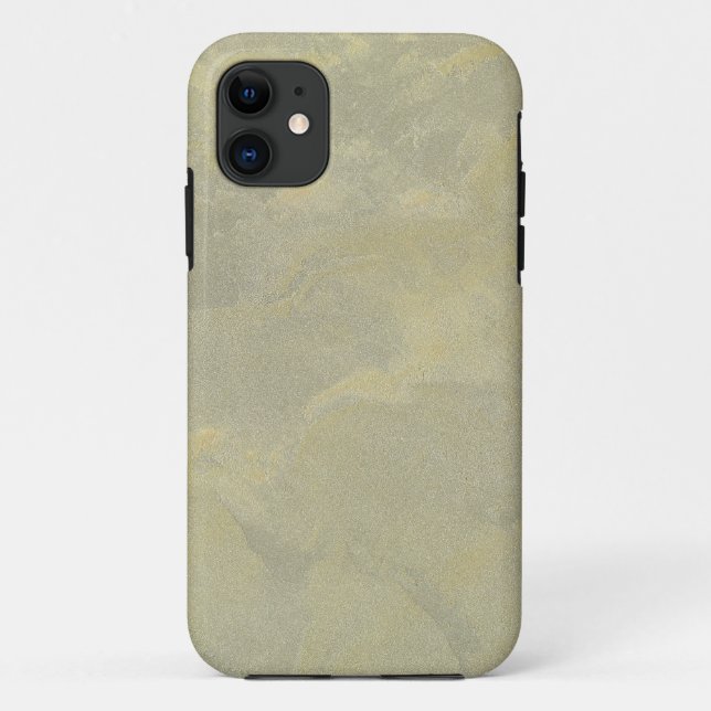 Capa Para iPhone 11 Faux Finish (Falso) de Plaster Metálico (Verso)