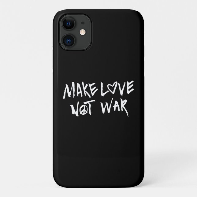 Capa Para iPhone 11 Fazer Amor Não Guerra (Verso)