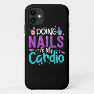 Capa Para iPhone 11 Fazer Unhas é meu Cardio