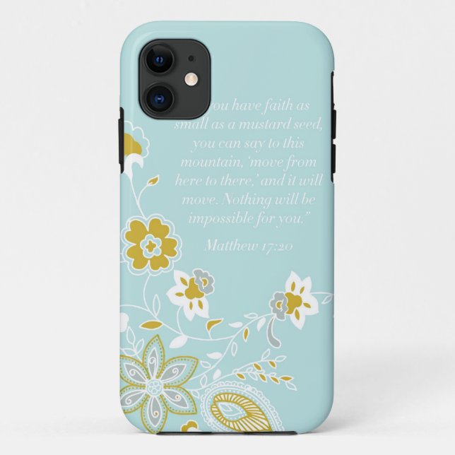 Capa Para iPhone 11 Fé (Verso)