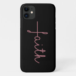 Capa Para iPhone 11 Fé Dourada e Negra