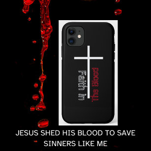 Capa Para iPhone 11 Fé Na Cruz Cristã Sanguínea