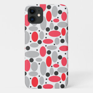 Capa Para iPhone 11 feijão e ervilhas retro cinzas brancas