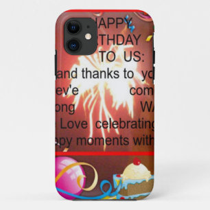 Capa Para iPhone 11 Feliz Aniversário Para Nós