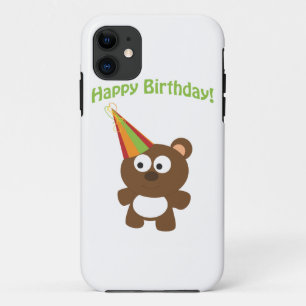 Capa Para iPhone 11 Feliz aniversario! Urso