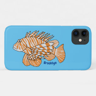 Capa Para iPhone 11 Feliz desenho animado de lionfish