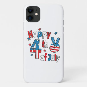 Capa Para iPhone 11 Feliz Dia da Independência em 4 de julho