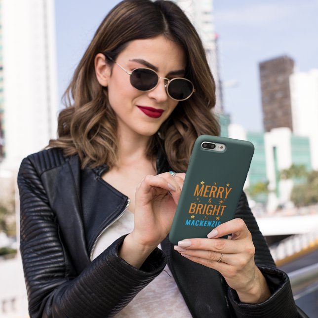 Capa Para iPhone 11 Feliz e alegria natalícia brilhante: costume festi (Criador carregado)