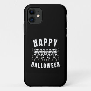 CAPA PARA iPhone 11 FELIZ HALLOWEEN DANÇANDO ESQUELETÕES