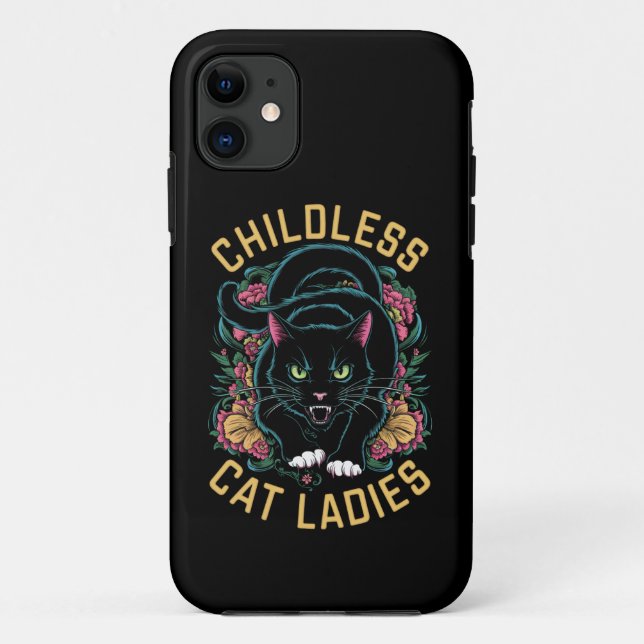 Capa Para iPhone 11 Feministas de Gato Infantis 2024 (Verso)