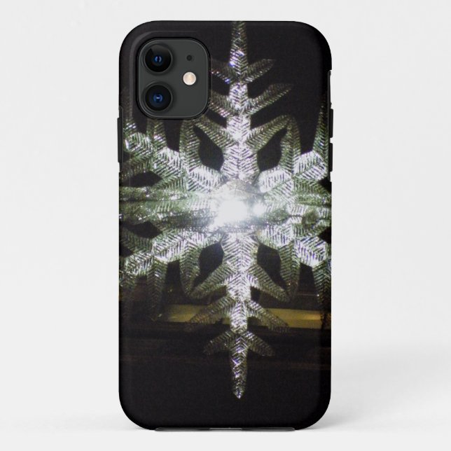 Capa Para iPhone 11 Feriado em Floco de Neve (Verso)