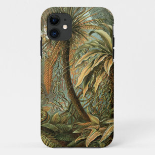 Capa Para iPhone 11 Ferns Palm Tree Arte Botânica Antica