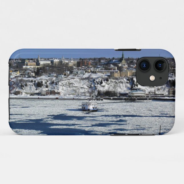 Capa Para iPhone 11 Ferry no Santo do rio Lawrence, Quebec (Verso (horizontal))