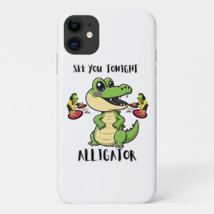 Capa Para iPhone 11 Festa de Animais Jacaré