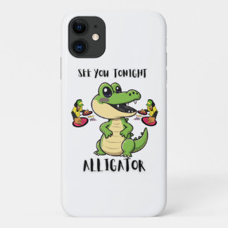 Capa Para iPhone 11 Festa de Animais Jacaré