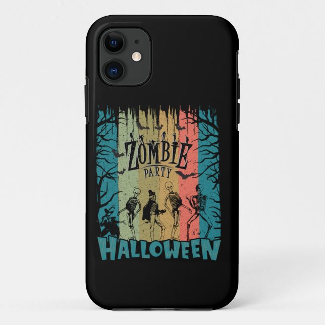 Capa Para iPhone 11 Festa Zombie, Halloween (Verso)