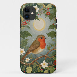 Capa Para iPhone 11 Festivo Robin e Holly